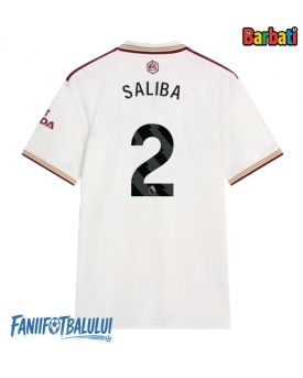 Arsenal William Saliba #2 Tricou Fotbal Replică 2025-26 Barbati Treilea